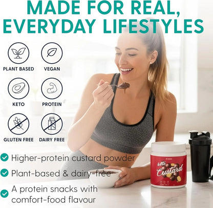 2X KETAO Custard Choc Malt VEGAN Pea Protein Low Carb Gluten & DAIRY FREE 425g