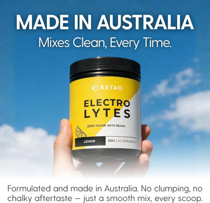 2 Pack KETAO ELECTRO LYTES Lemon Powder Hydration Support ZERO SUGAR 210g