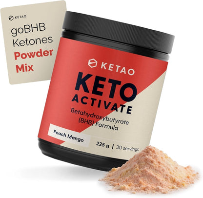 Keto Activate - Exogenous Ketones  Exogenous Ketones + Yerba Mate   Vegan Keto BHB Powder for Focus, Energy & Craving Control   Low Carb
