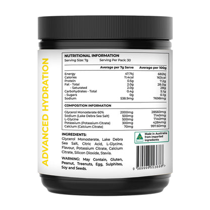 Ketao Hydration Electrolyte Powder – Rapid Hydration + Glycerol + Sea Salt – Raspberry / Orange Mandarin / Lemon